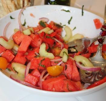 Healthy Tomato and Watermelon Salad