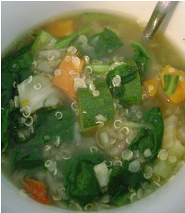 Quinoa Spinach Soup