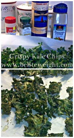 Crispy Kale Chips - A Healthy Recipe | Kale is high in iron, vitamins and fiber. Enjoy these crunchy chips as a weight loss snack! - BeLiteWeight