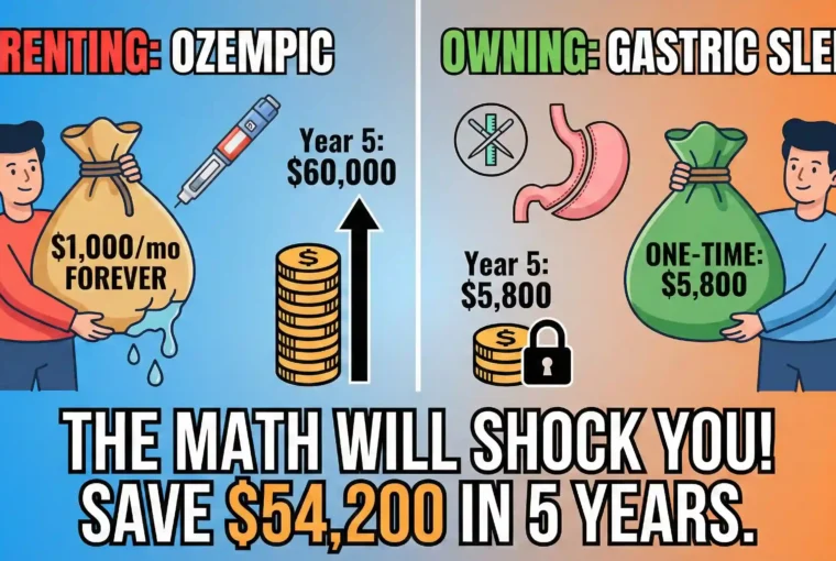 Gastric Sleeve vs. Ozempic: The Math Will Shock You ($1,000/mo forever vs. One-Time Surgery)