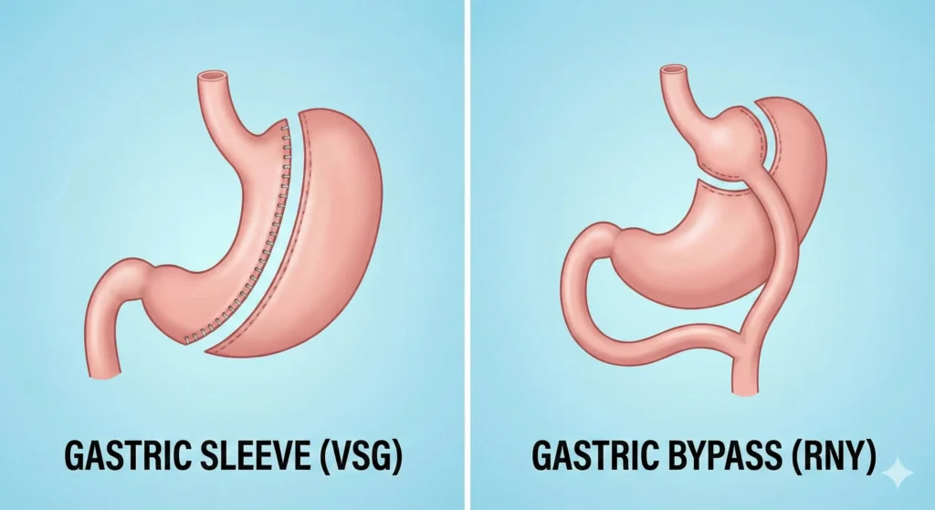 Gastric Sleeve VSG Gastric Bypass RNY Bariatric Surgery Guide